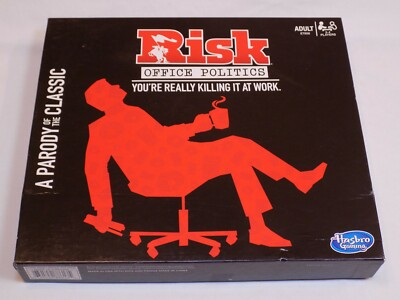 #ad Risk Office Politics Board Game 2018 Hasbro Gaming Killing Work Parody COMPLETE $24.99