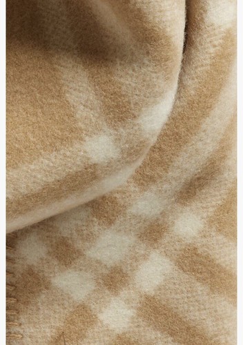 Neu mit Etikett $ 550 Burberry Reitsport Ritterdetail Karo Wollschal, Archiv beige! - Bild 4 von 4