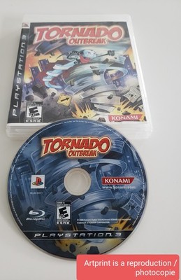 Tornado Outbreak (Sony PlayStation 3, 2009) Disc Only PS3 + Repro Cover 