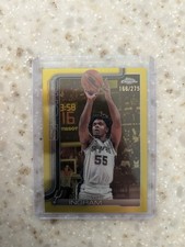 2025-26 TOPPS CHROME #222 HARRISON INGRAM YELLOW REFRACTOR /275 SPURS  