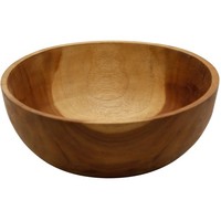 Servierschale Obstschale Holz Schale Holzschale Teakholz Deko Teak Massiv Ø 25Cm
