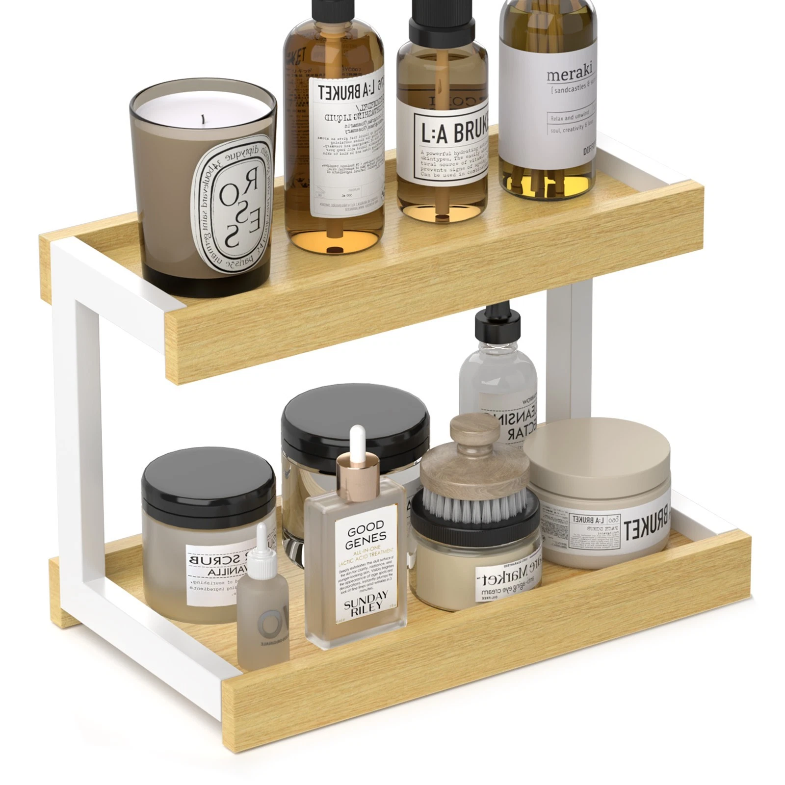 2 Tier Spice Rack Organizer for Countertop Organizer for Kitchen, Bedroom.
Opens in a new window or