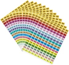 2400pcs Garage Sale Stickers,1/2"  3/4" Yard Sales Price Stickers, Rectangle Pre