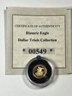 1/2 Gram Gold Coin 1792 Historic Eagle Dollar Trial Collection 2014 issue & COA