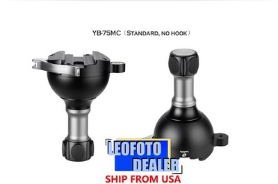 Leofoto YB-75MC Leveling Base with Handle for 75mm Bowl | Arca Lever
