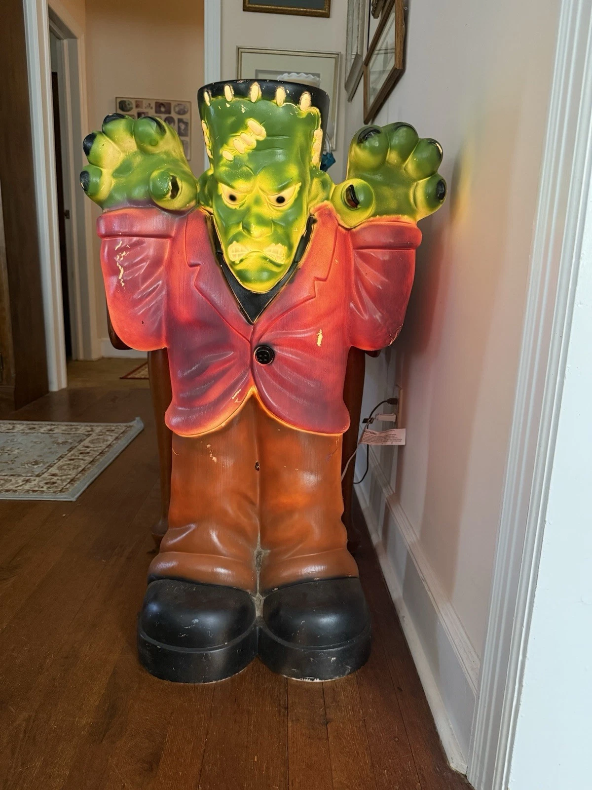 VINTAGE 36" General Foam Plastics FRANKENSTEIN BLOW MOLD- Lights Up