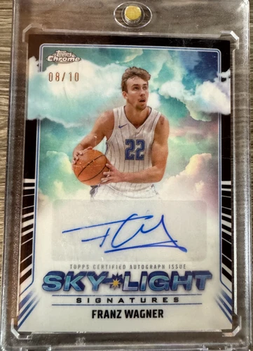 Franz Wagner 2024-25 Topps Chrome Black  Sky-Light /10 Signatures Auto  Magic