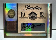 2006 Playoff National Treasures SONNY JURGENSEN Auto Redskins Hall of Fame