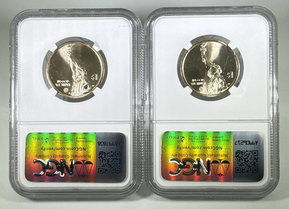 2025 $1 P D FLORIDA TRANSBORDADOR ESPACIAL NGC GEMA SIN CIRCULAR JUEGO DE DÓLARES INNOVACIÓN AMERICANA Foto 2 de 4