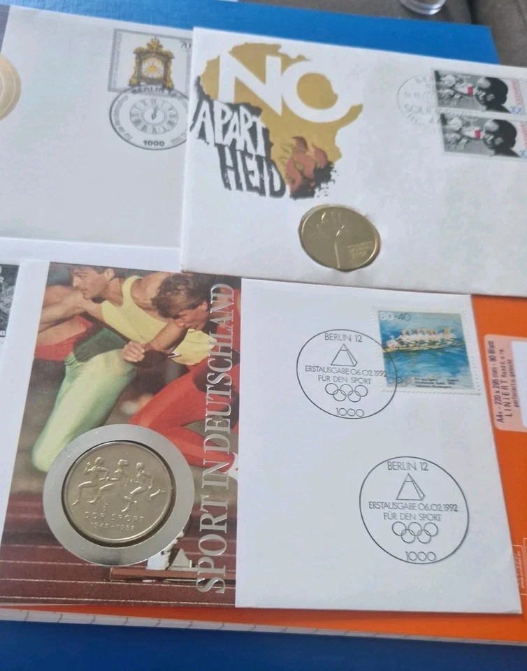 4 x GDR Commemorative Numis Letter Watches 15.10.92,..100 J.May 3-4-90,..No Apart Heid... - Image 2 of 4