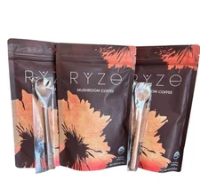 Paquete de 3 Ryse Café de Hongos Orgánico con 3 Cucharas Ryse – ENVÍO GRATIS