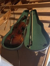 Vintage German Violin With Case And Bow