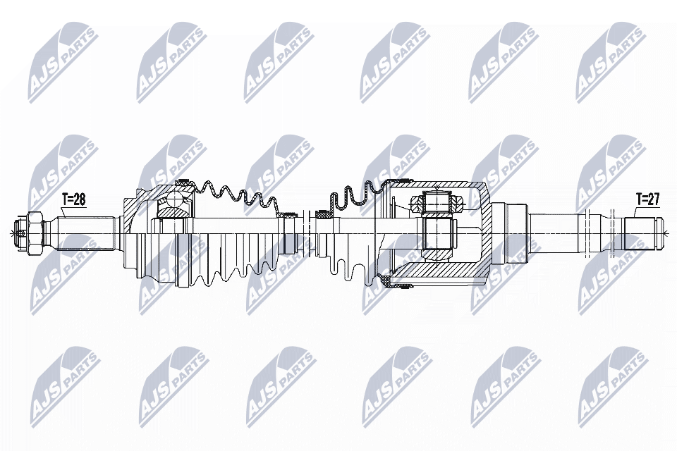 N.T.Y. NPW-CH-044.NTY Drive Shaft for JEEP