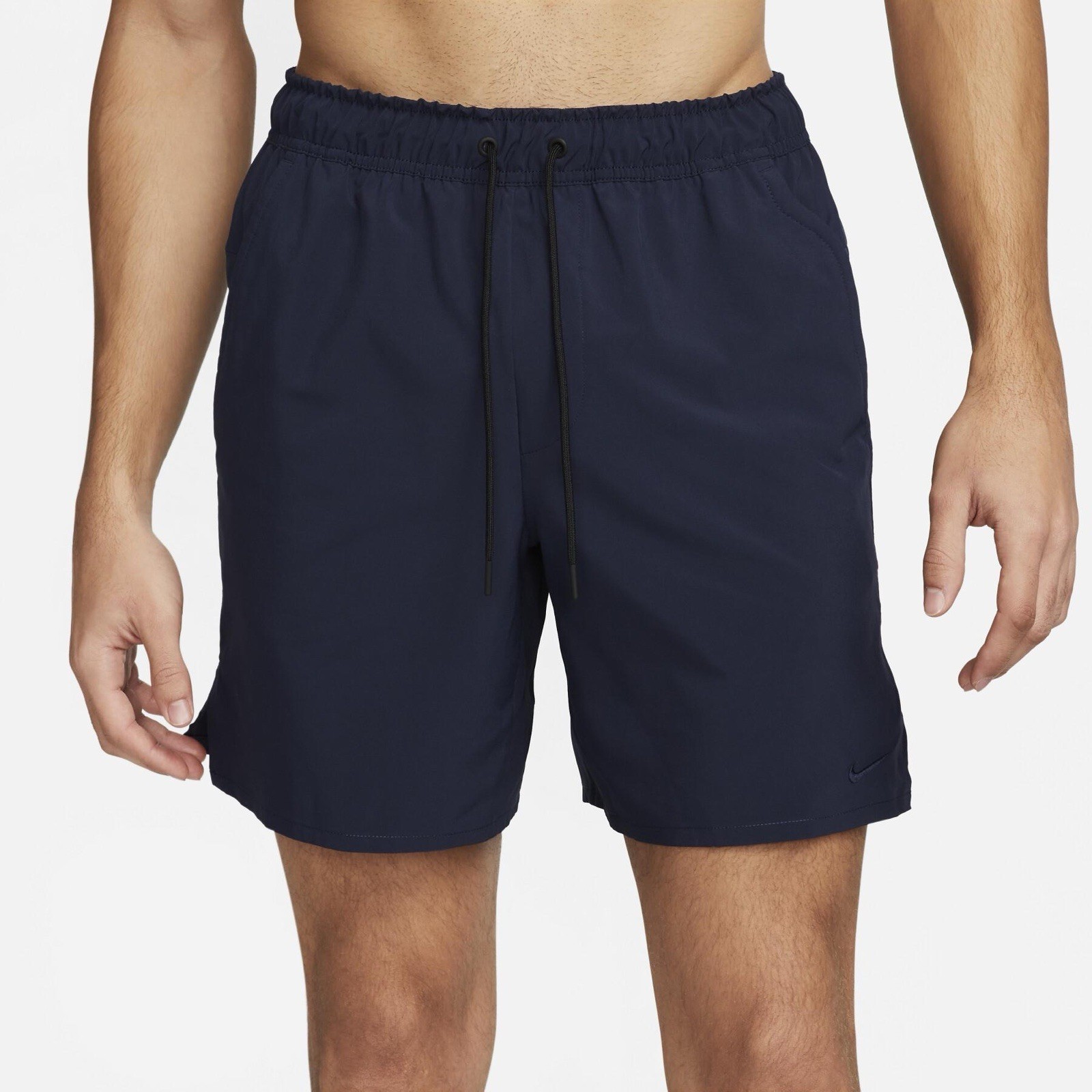 Size 2XL- Nike Men's Dri-fit Unlimited Woven 7" Unlined Shorts, Obsidian/Black.