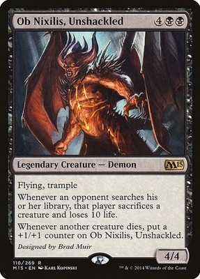Ob Nixilis, Unshackled #110 (LP) Magic 2015 (M15) (M15) MTG