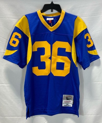Mitchell & Ness Mens Blue Los Angeles Rams Jerome Bettis #36 Jersey Size M NWT