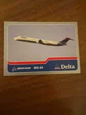 Rare 2003 Delta Aircraft Pilot Trading Card 2 Boeing MD-88