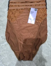 M&S Collection 3pk Wildblooms High Leg Knickers Size 14 TOPAZ