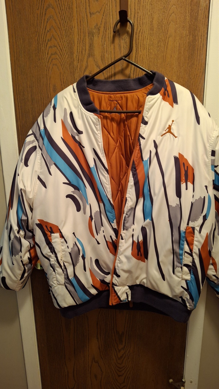 Nike Air Jordan Rare Reversible Zipp Bomber Jacket Size XL