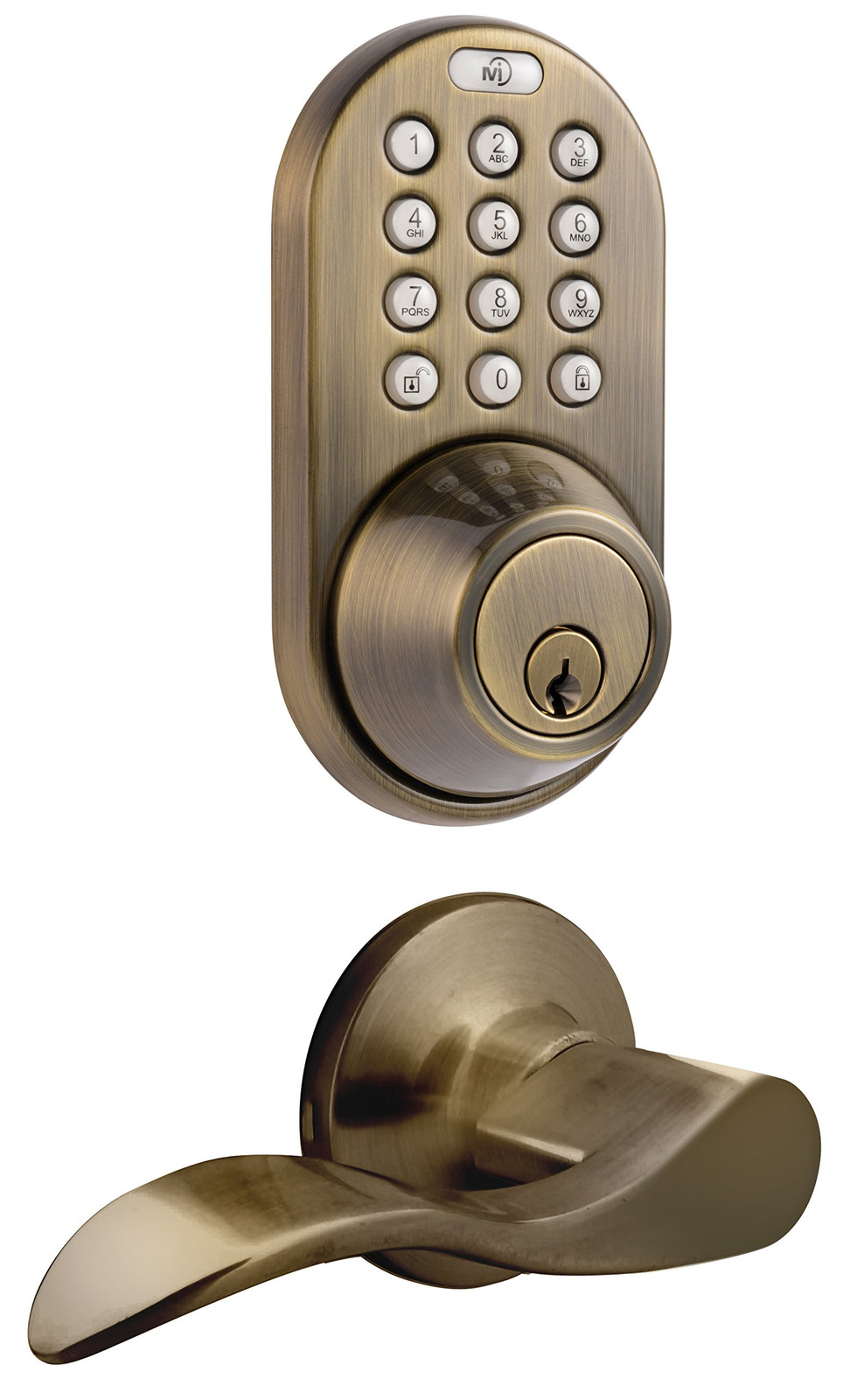 Keyless Electronic Touchpad Deadbolt and Lever Combo DFL-02AQ  -image
