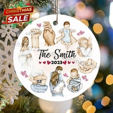 Pregnancy Christmas Ornament, Expecting Mom, Parents Christmas Ornament, Preg...