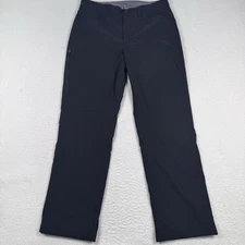 Eddie Bauer Fleece Lined Tech Pant 32x30 Black Nylon Spandex Outdoor Hiking EUC