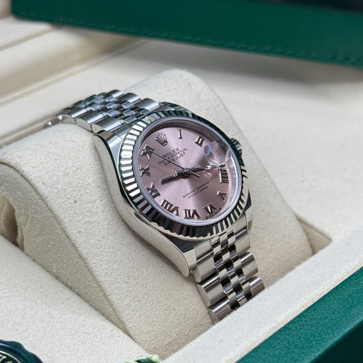 takanoriman　ROLEX DATEJUST レディース　5コマ Rolex Lady-Datejust NEW 2026 Pink Roman Stainless Steel Fluted