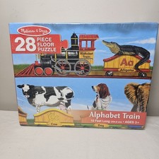 Melissa  Doug 28 Piece Floor Puzzle Alphabet Train - Sealed in Box