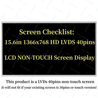Replacement Screen For Lenovo Thinkpad T530 HD 1366x768 15.6'' LCD LED Display