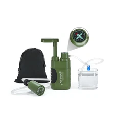 Purewell Water Hand Purifier Pump with Replaceable Carbon 0.01 Micron Water F...