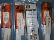 Plastruct 3/16"/4.8mm Styrene 24" Angle & I-Beam, 15" Channel & Zee long Lot-4