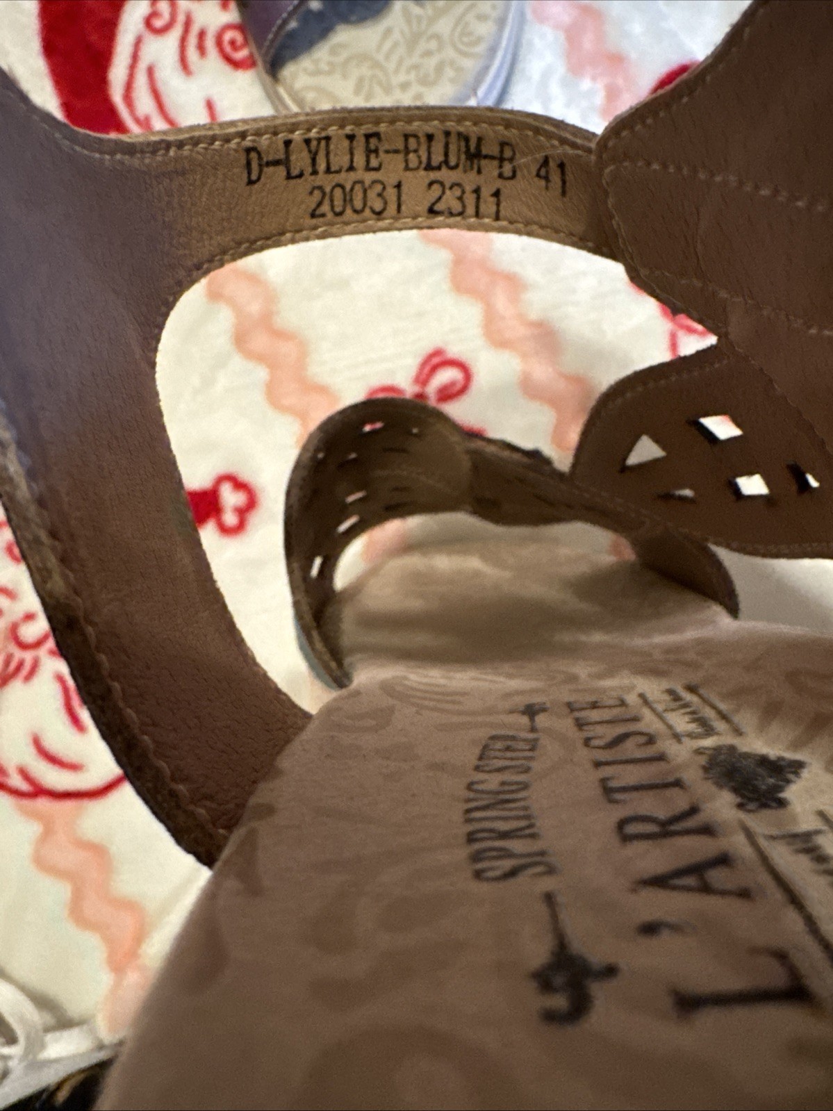 L’Artiste Spring Step Alora Wedge Sandals Women’s 41 Lylie Blum  9.5-10