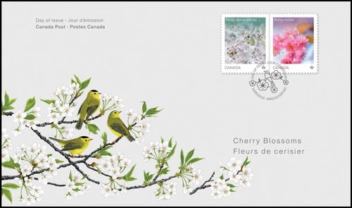Canada 2026 mnh * CHERRY BLOSSOMS * Official FDC