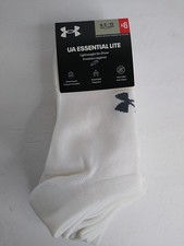 NEW Under Armour UA Essential Lite No Show Socks Mens 8.5 - 13 6 Pairs 