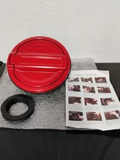 Red Gas Tank Door Cap Cover Decor Trim For Jeep Wrangler JL 2018-2024