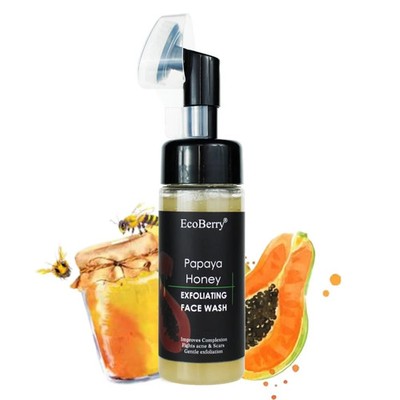 EcoBerry Papaya Honey Exfoliating Face Wash Brightening Skin 150ml
