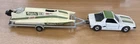 Corgi Gift Set 37 Fiat X1/9 & Carlsberg Power Boat - Good Vintage Original