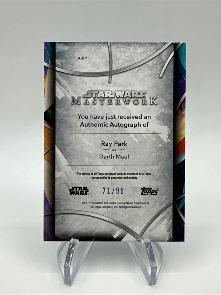 Ray Park As Darth Maul #/99 On Card Auto 2024 Topps Star Wars Masterwork #A-RP - Image 2 of 2