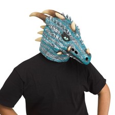 Masque De Costume D'Adulte Dragon De Glace (Bleu)