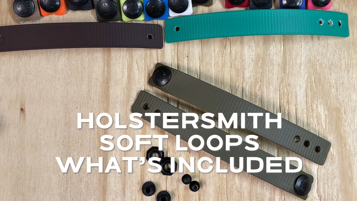 IWB Soft Loops w/Pull-The-Dot Security Snaps & Softloop Mounting