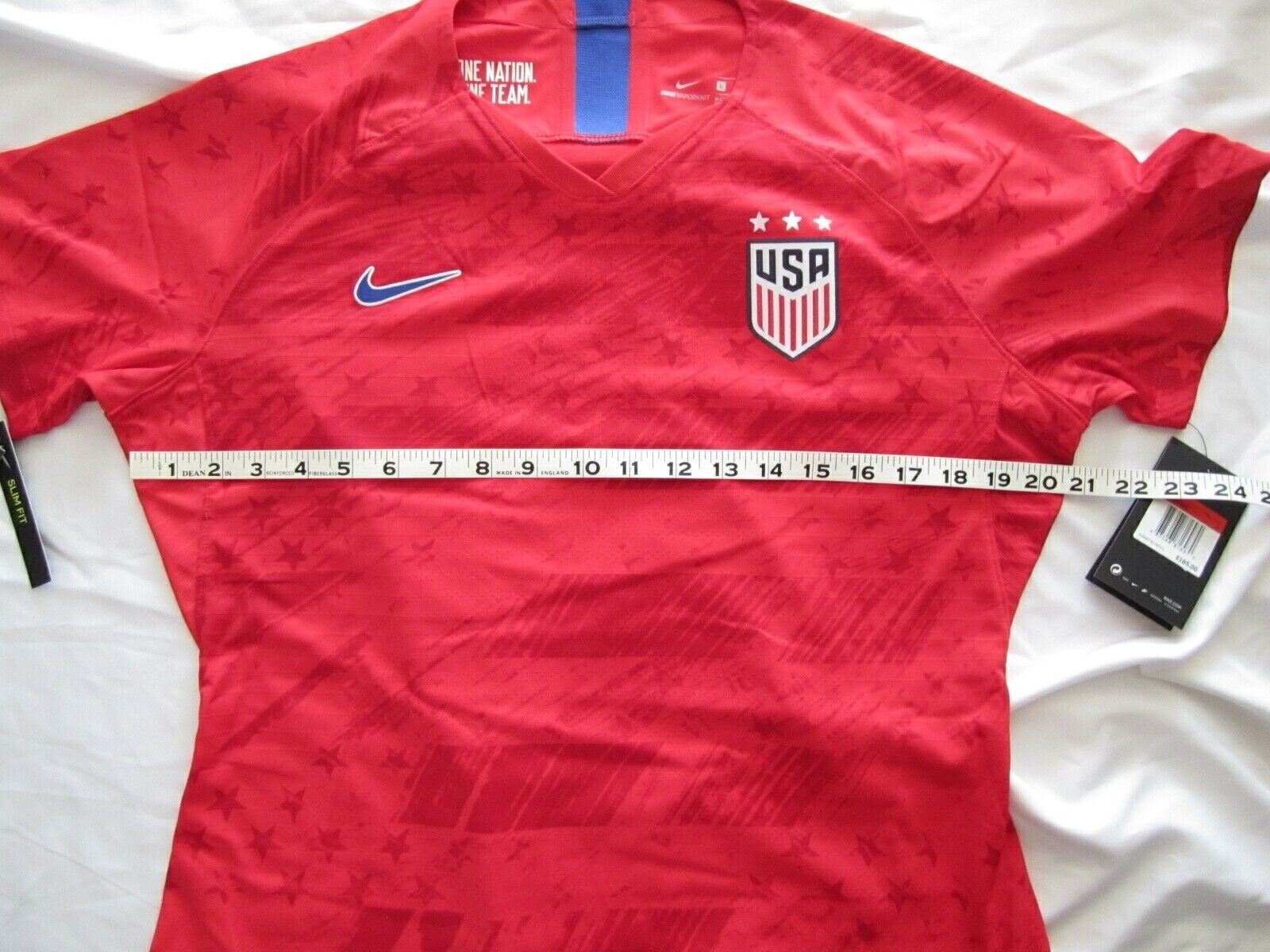 New W/ Tag Women's Nike Vaporknit Slim Fit Team USA Jersey Sz L (Retail $165) thumbnail 3