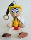 PINOCCHIO BOUNCY MOBILE Handcrafted Painted Wood Czech Republic NEW with Tag