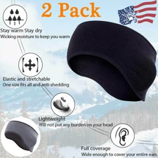 Ear Warmer Winter Head Band Polar Fleece Ski Ear Muff Headwrap Hat for Men Women
