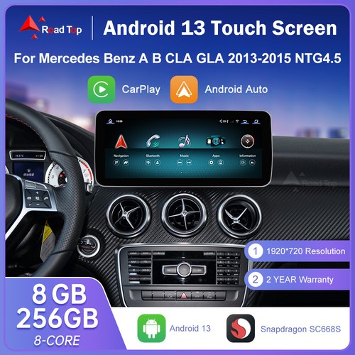 Android 13 Touch Screen CarPlay For Mercedes A W176 CLA C117 X117 GLA X156 4.5/7 - Picture 8 of 11