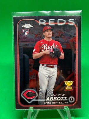 2024 Topps Chrome Update #USC34 Andrew Abbott RC Cincinnati Reds