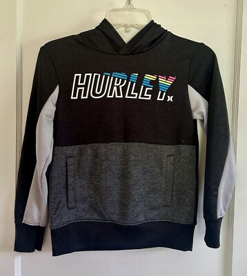 Hurley Nike Dri-Fit Boy's Pullover Hoodie Sweatshirt Logo in size S