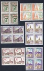 LAOS 1959 Temples Blocs of 4