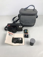 Pentax IQZoom 70 Date Macro 35mm Point & Shoot Film Camera 35-70mm Lens Case