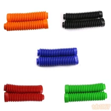 2x Universal Motorcycle Front Rubber Fork Boots Shock Absorber Dust Cover