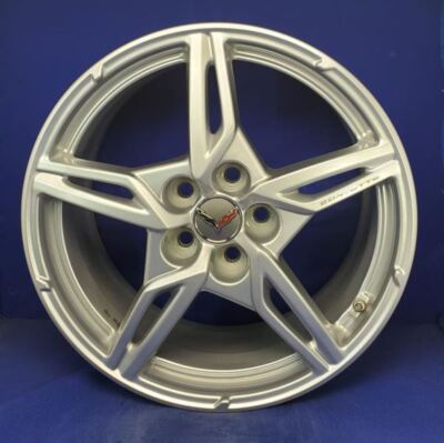 20 21 CORVETTE STINGRAY Wheel Rim 19x8.5 FRONT 5 Split Spoke 23404163 OEM 14007